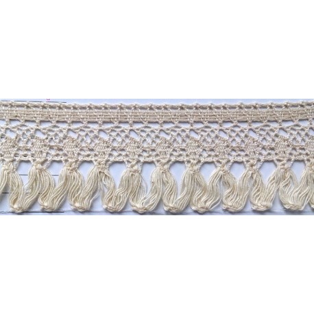 ZY-H3461 (60MM) Cotton Torchon Fringe Lace